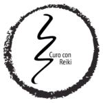 Curo Con Reiki alivia estrés, reduce ansiedad, dolor crónico, mejora el sueño y promueve bienestar emocional y espiritual, equilibrando las energías del cuerpo. Curo con Reiki Logo